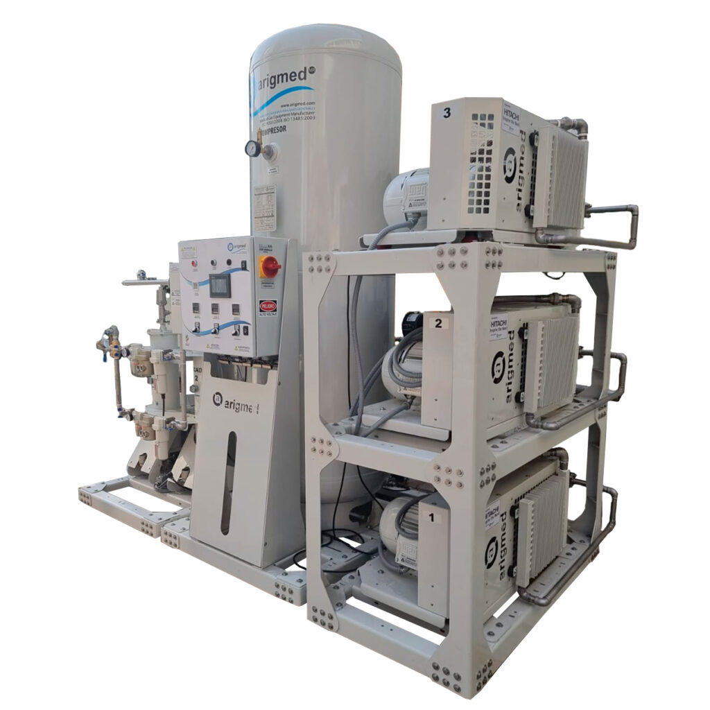 Sistema de Compresores para Aire Médico de Espiral (Scroll) Arigmed